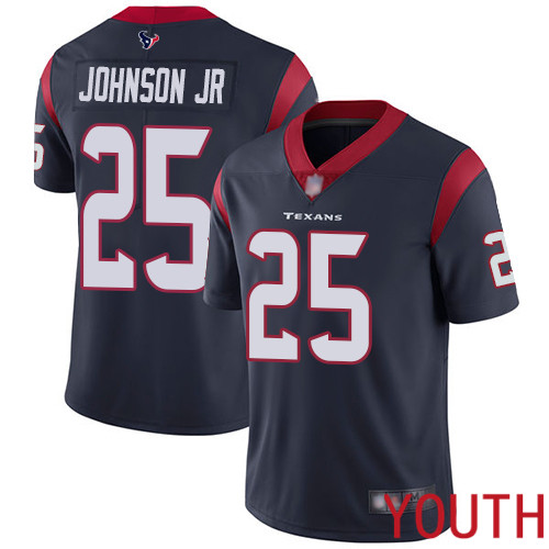 Houston Texans Limited Navy Blue Youth Duke Johnson Jr Home Jersey NFL Football #25 Vapor Untouchable